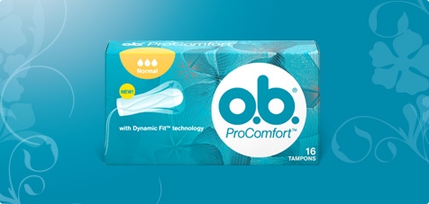 Foto di una confezione di O.B.® ProComfort™.